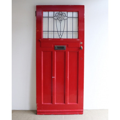 Since1930[England] Red stained glass door 레드 스테인드글라스 도어